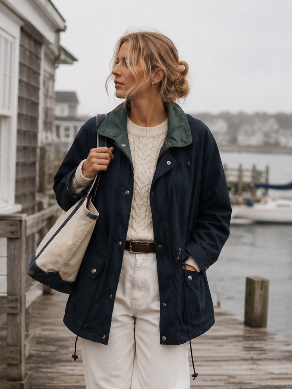 Vintage London Fog Navy Sailing Jacket